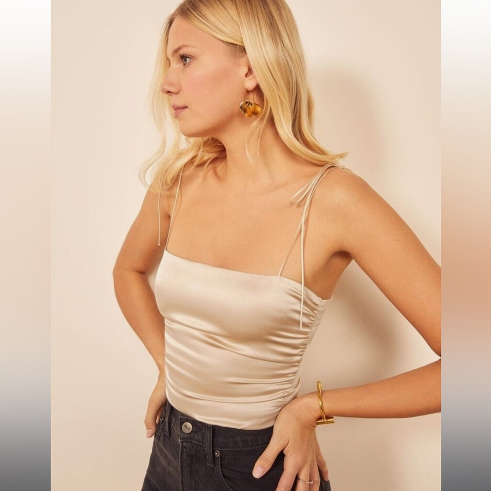 Reformation Silk Lucrezia Top